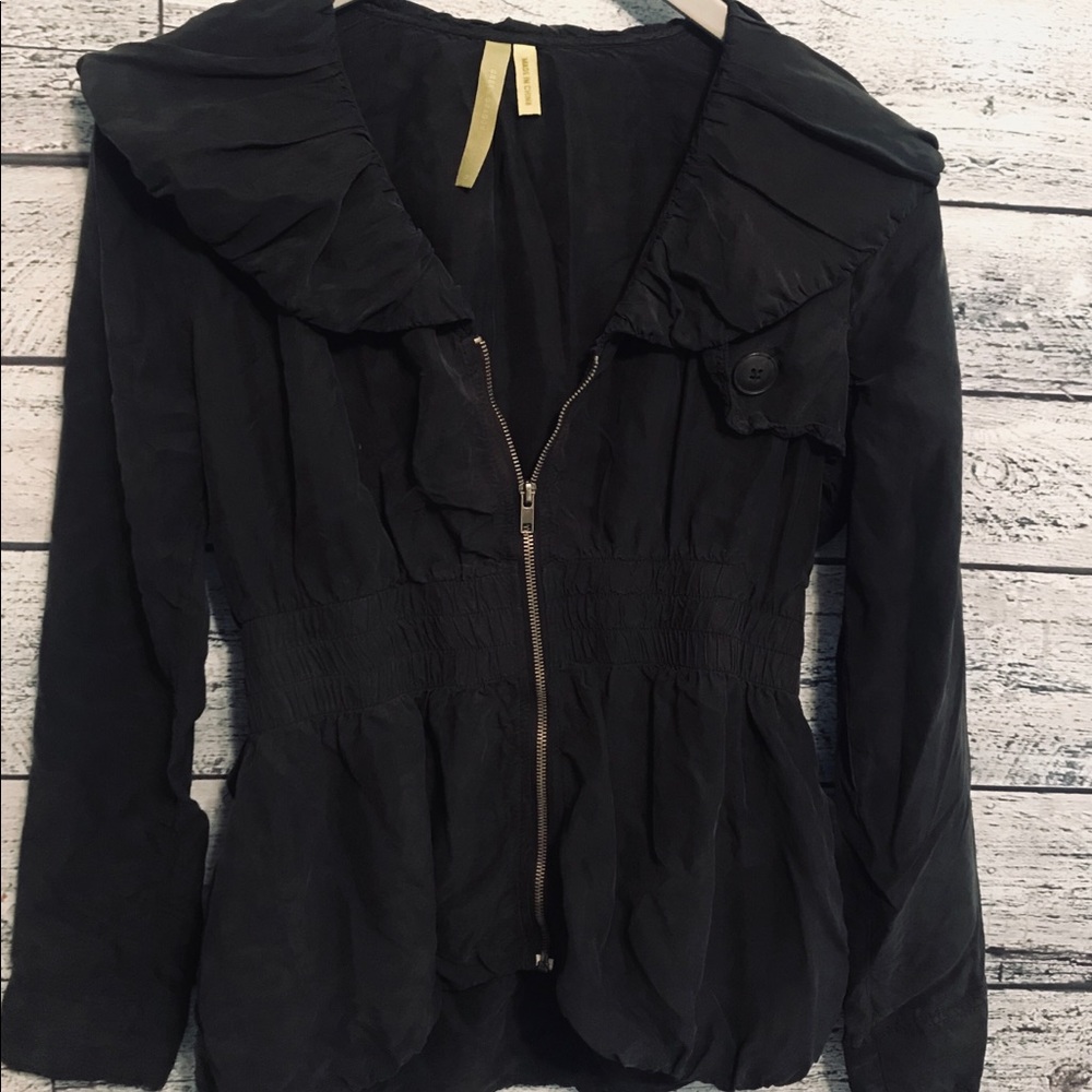 Black silk jacket